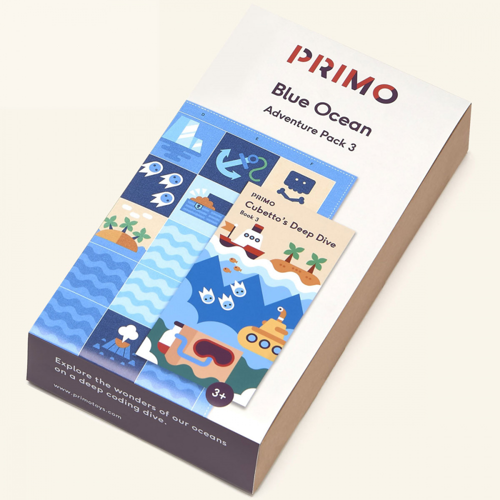 Primo - Cubetto - kalandtérkép - óceán - okos játék Primo - Cubetto - kalandtérkép - óceán - okos játék