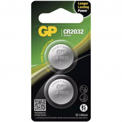 GP CR2032 lítiumos gombelem - 2 db 