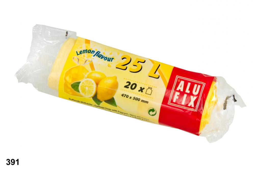 25 literes szemeteszsákok citromaromával