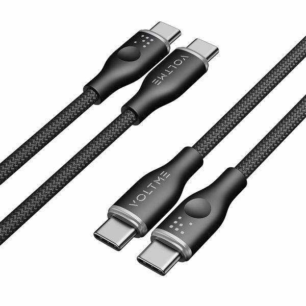 Voltme Powerlink Rugg Series CTC 3A/60W 1,0m (black) - hálózati töltő akciós termékkép 1