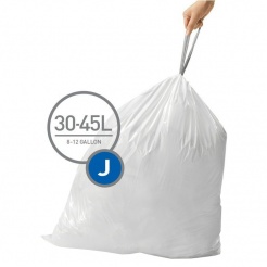 J típusú zsákok Simplehuman hulladékgyűjtő kosarakhoz - 20 db